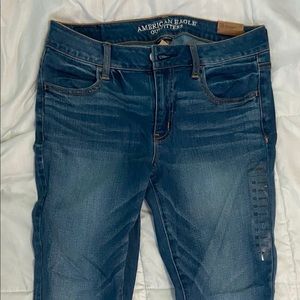 AE Bright Ultramarine Low Rise Jeggings